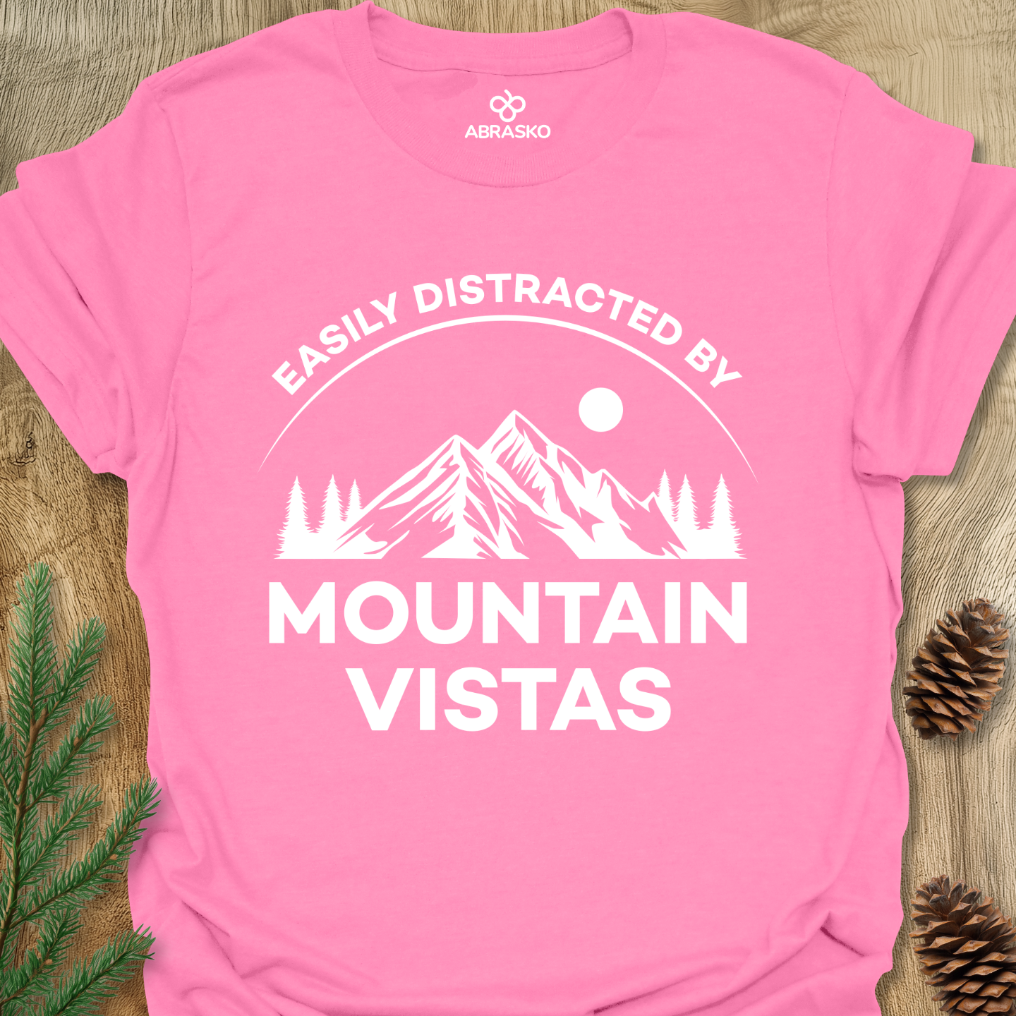 Distracted By Mountain Vistas Tee