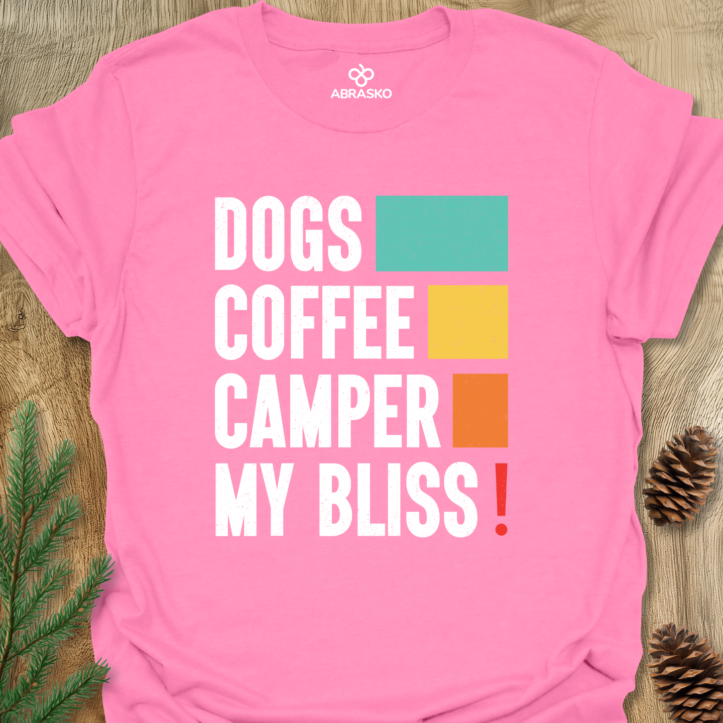 Dogs Coffee Camper Tee
