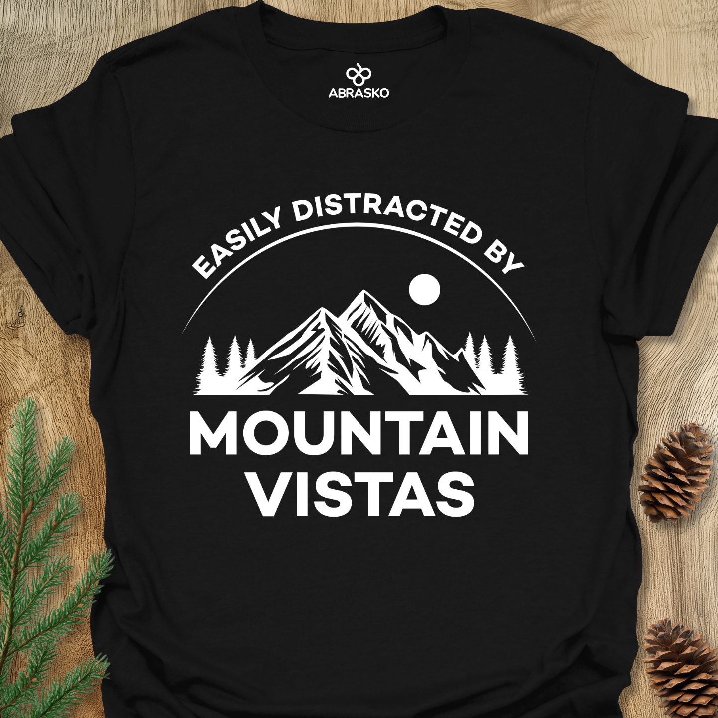 Distracted By Mountain Vistas Tee