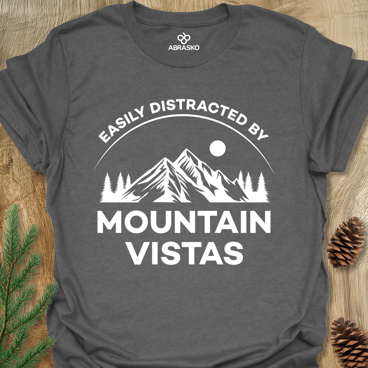 Distracted By Mountain Vistas Tee