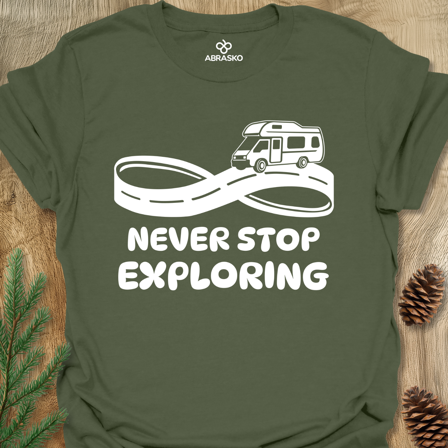 Never Stop Exploring Tee