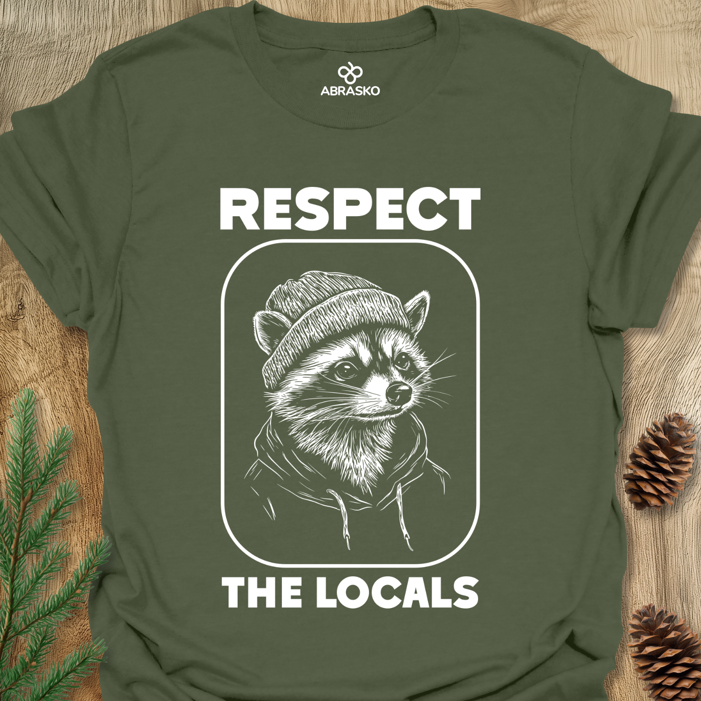 Respect The Locals Racoon Tee