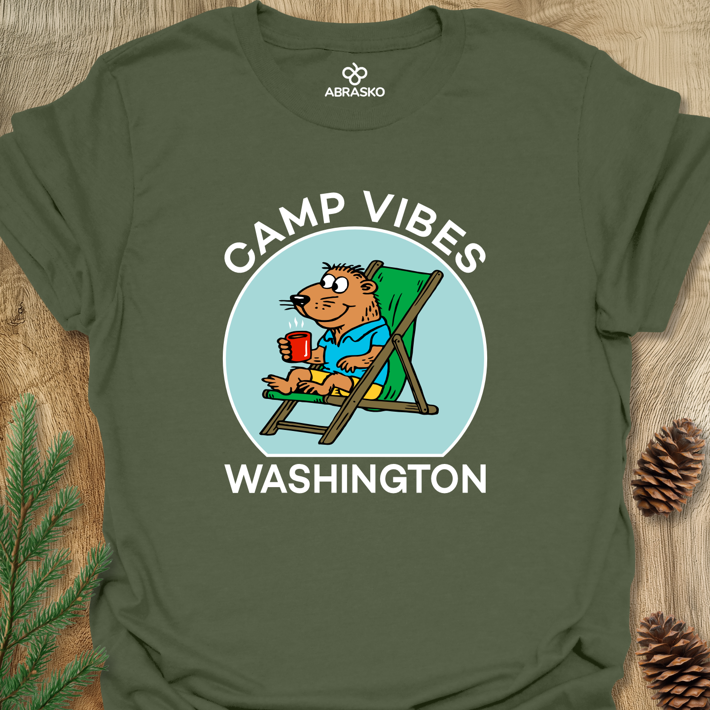 Camp Vibes Washington Tee