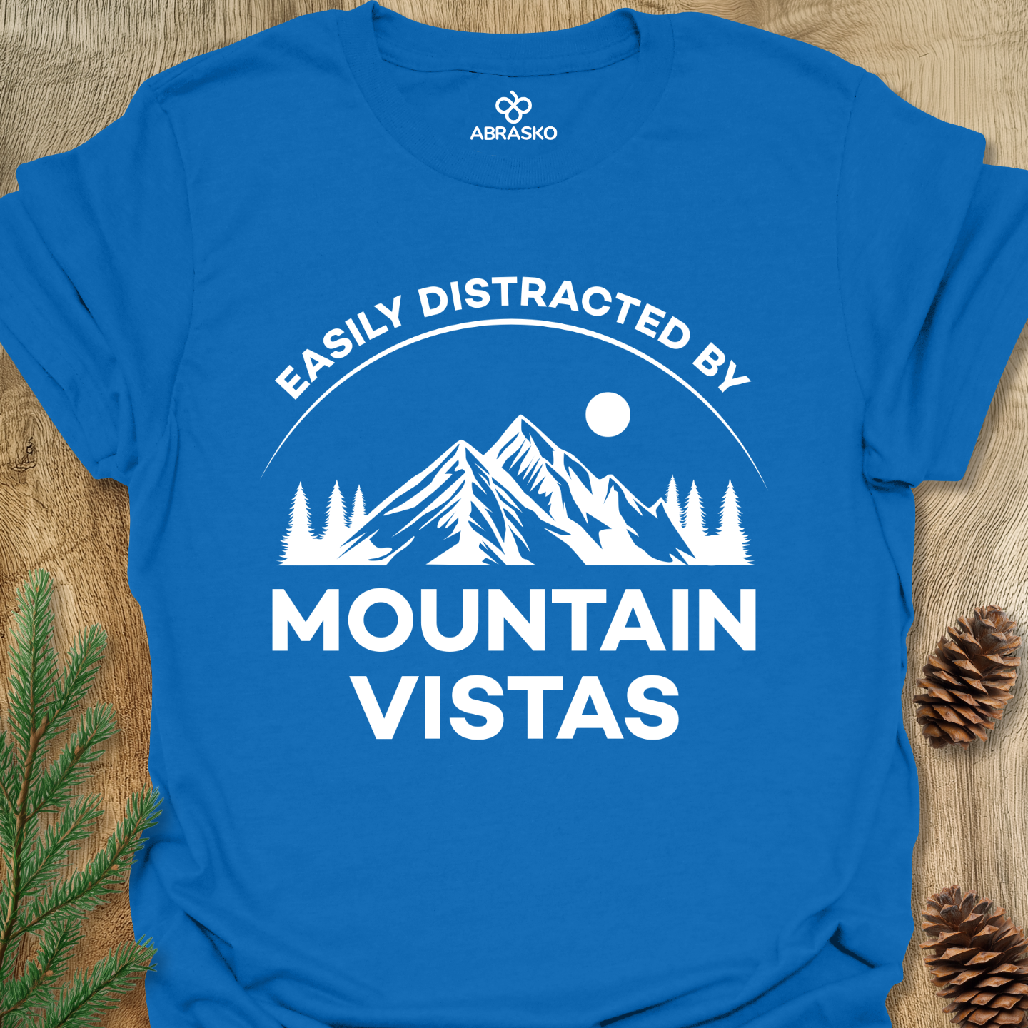 Distracted By Mountain Vistas Tee