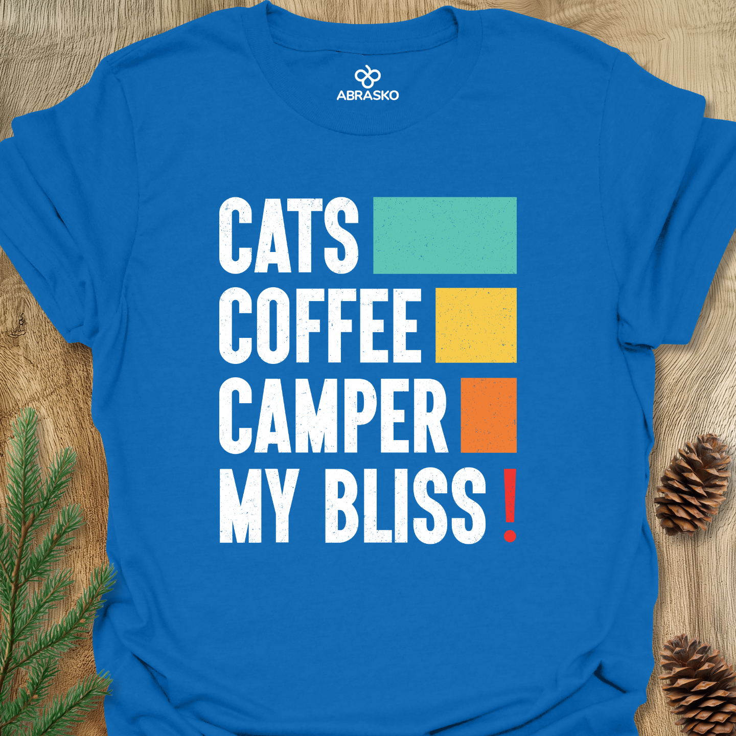 Cats Coffee Camper Bliss Tee