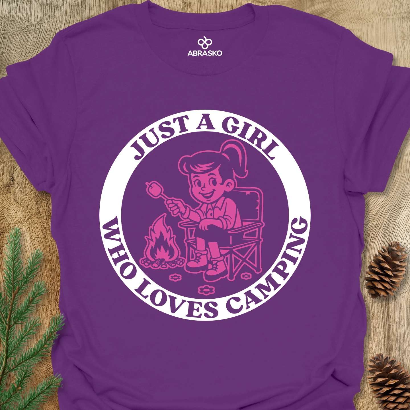 Girl Loves Camping Tee