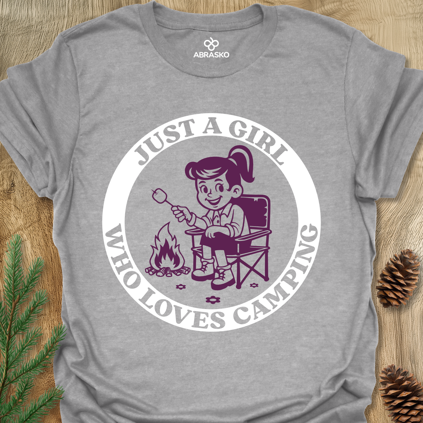 Girl Loves Camping Tee