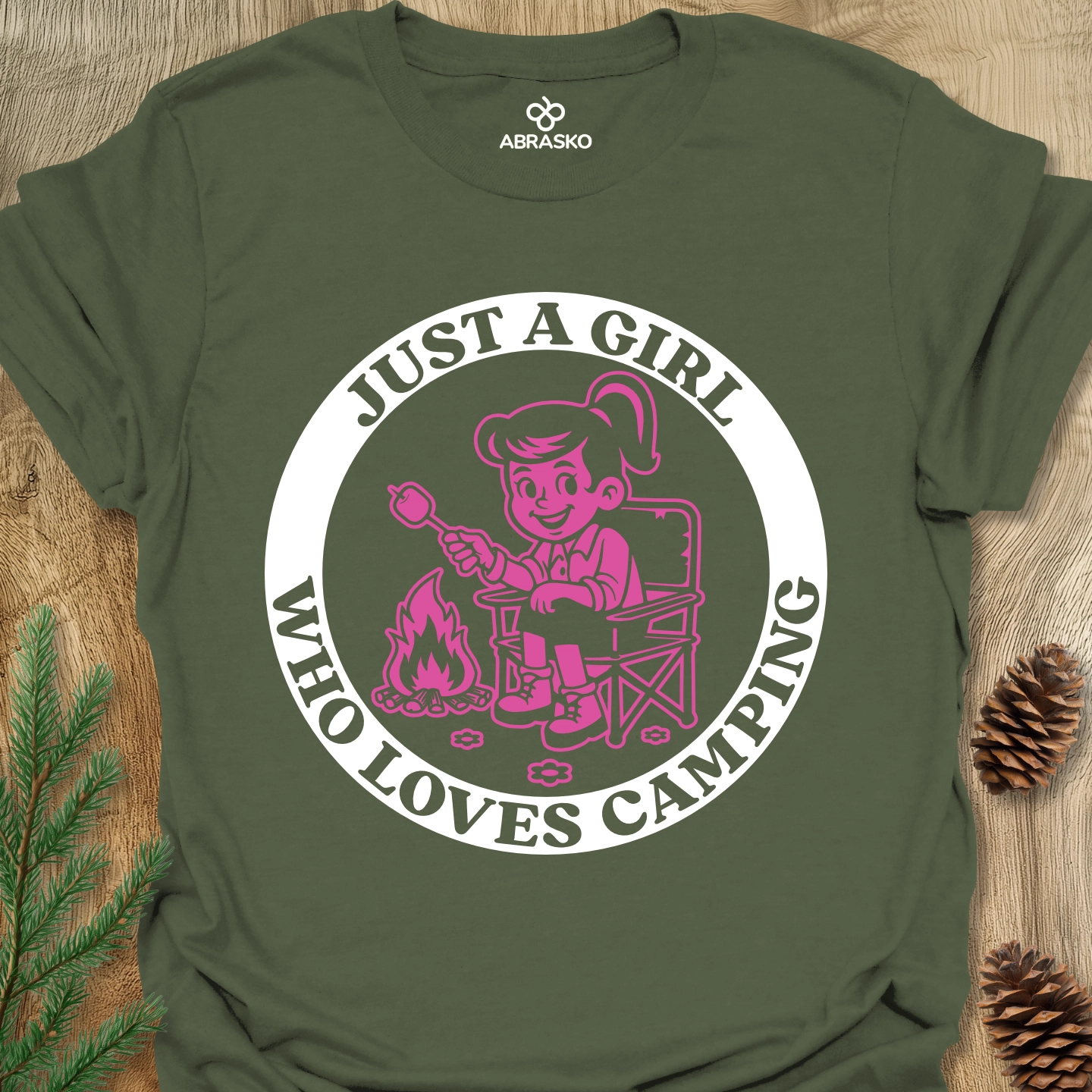 Girl Loves Camping Tee