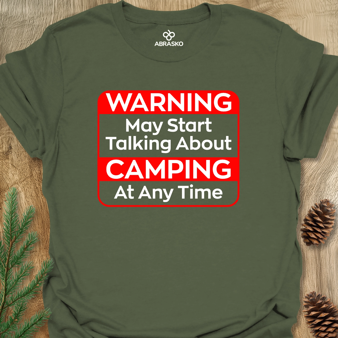 Warning Camping Tee