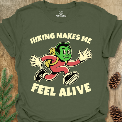 Hiking Makes Me Unisex T-shirt