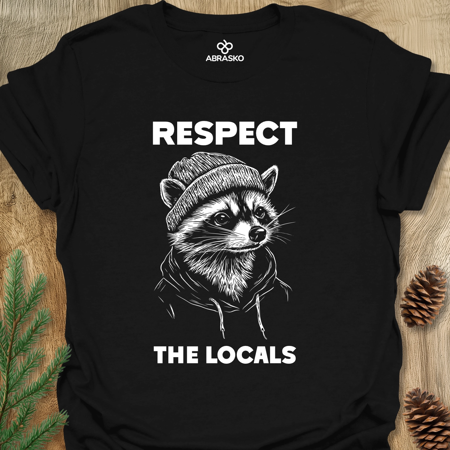 Respect The Locals Racoon Tee