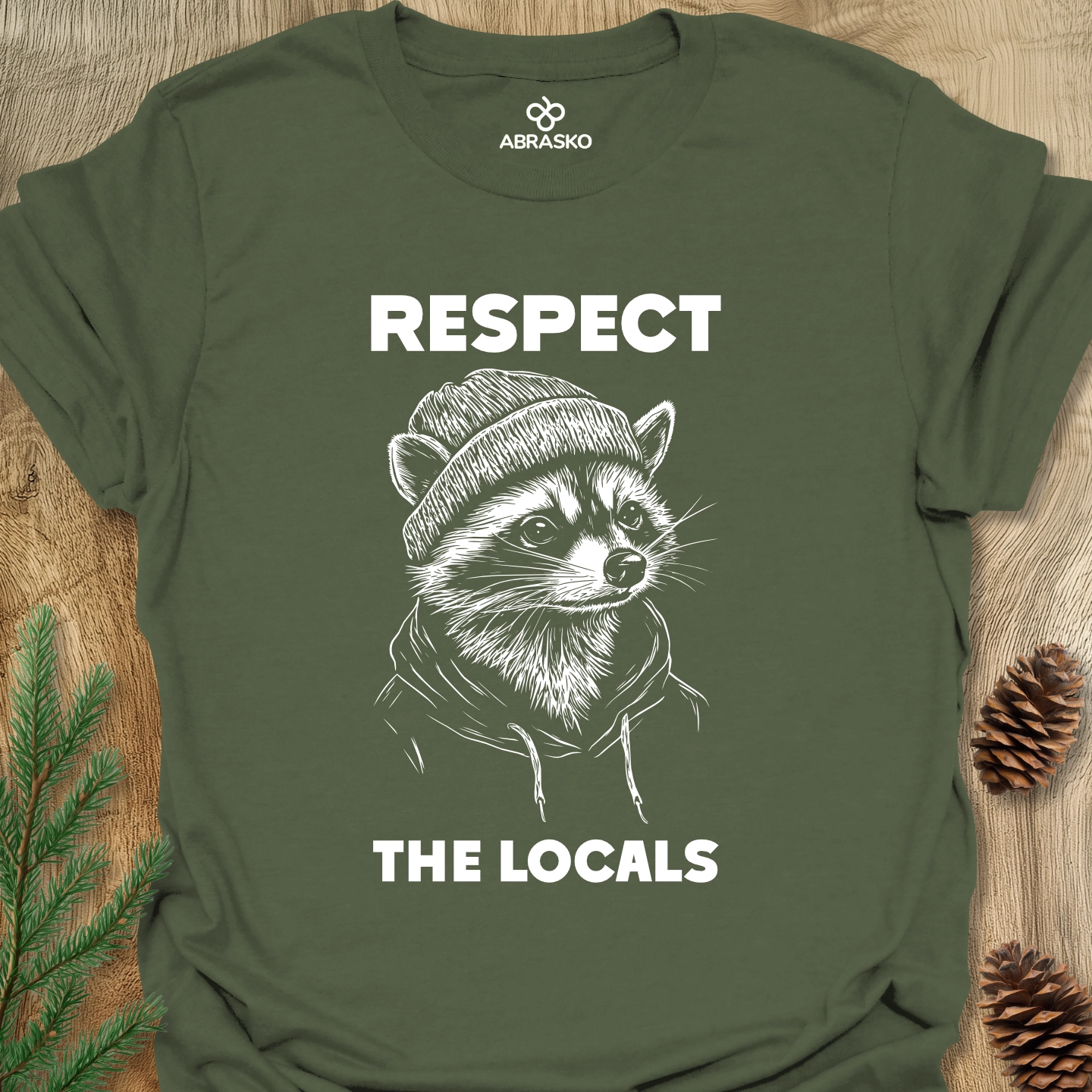 Respect The Locals Racoon Tee