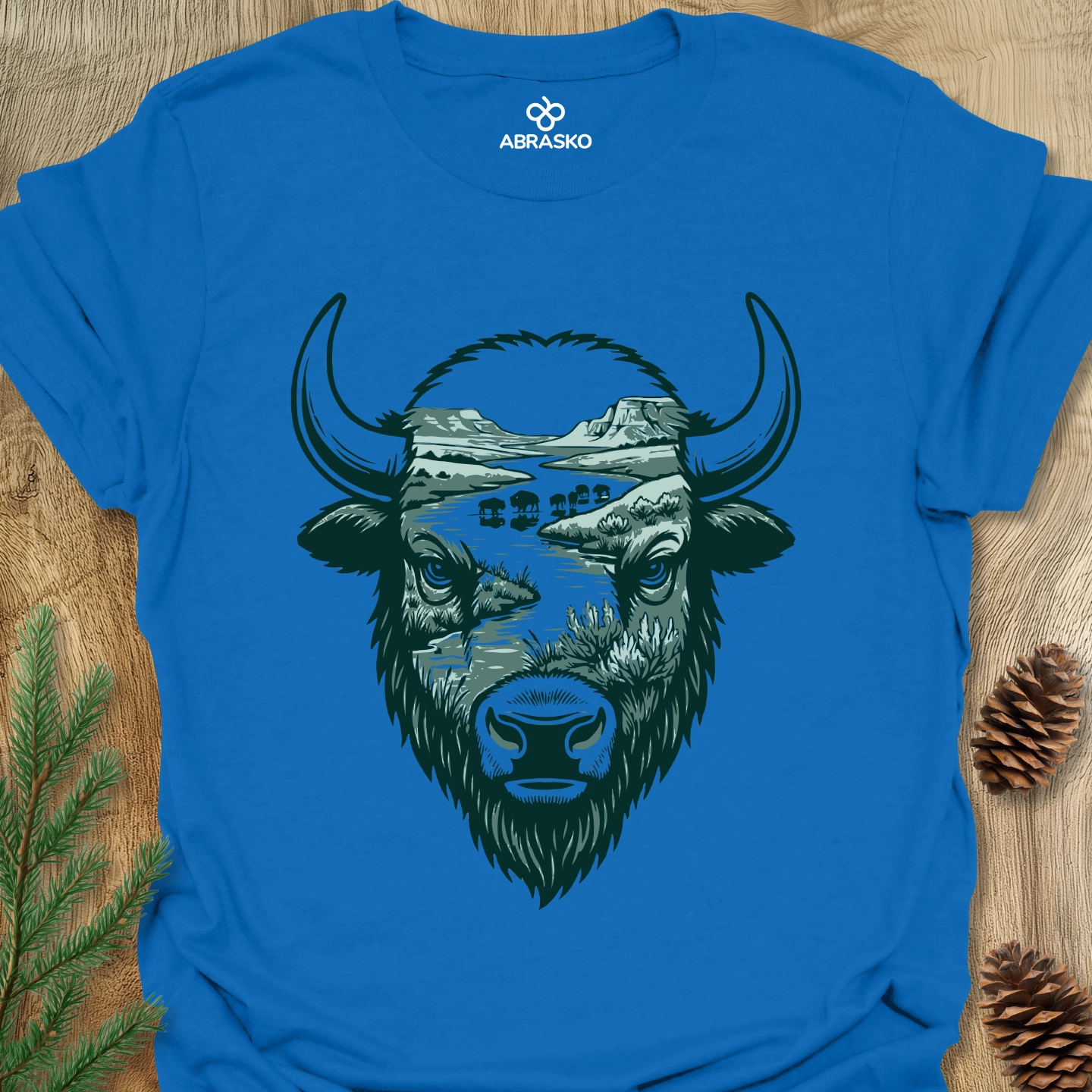 Bison Head Landscape Tee