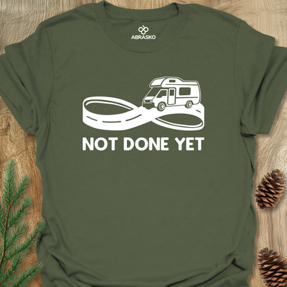 Not Done Yet Camper Unisex T-shirt