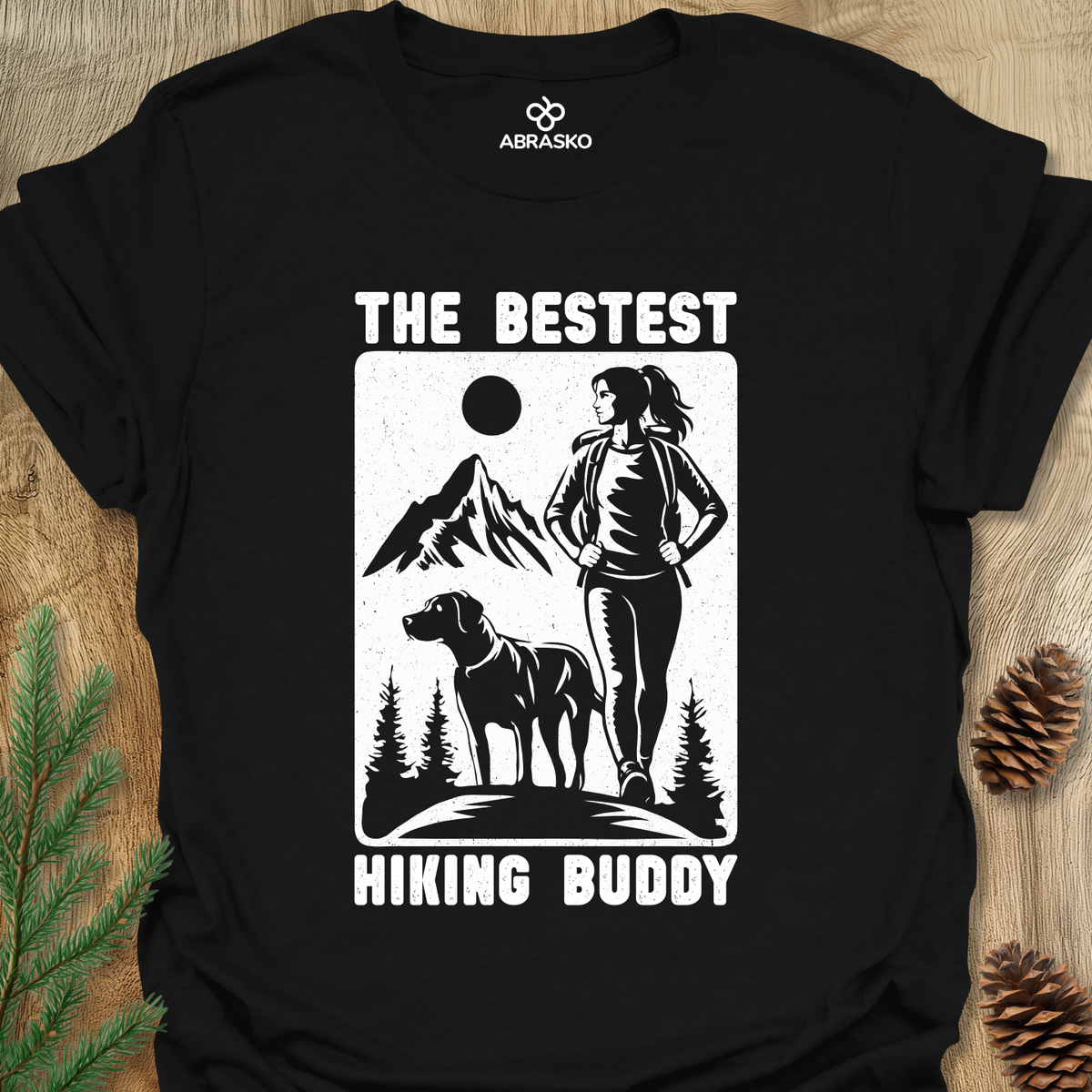 Her Bestest Hiking Buddy Unisex T-shirt