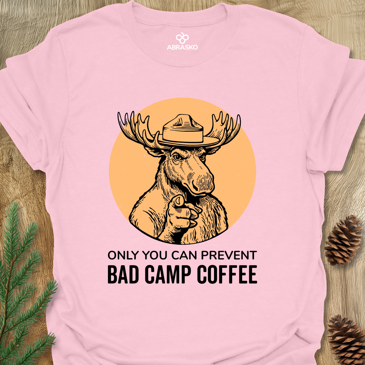 Elk Bad Camp Coffee Unisex T-shirt