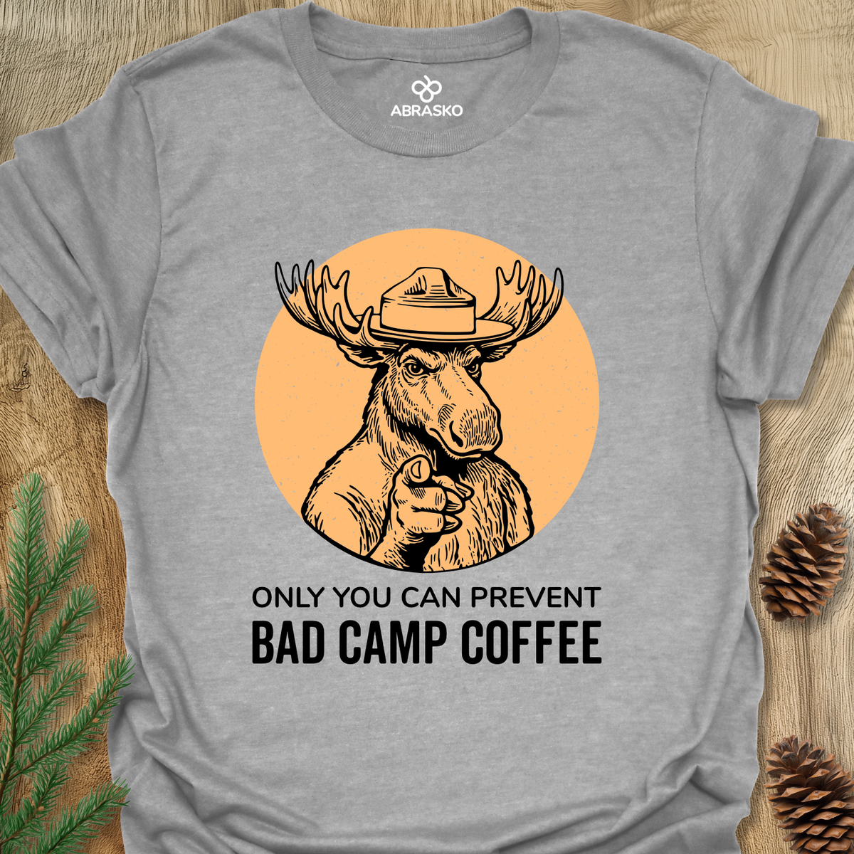 Elk Bad Camp Coffee Unisex T-shirt