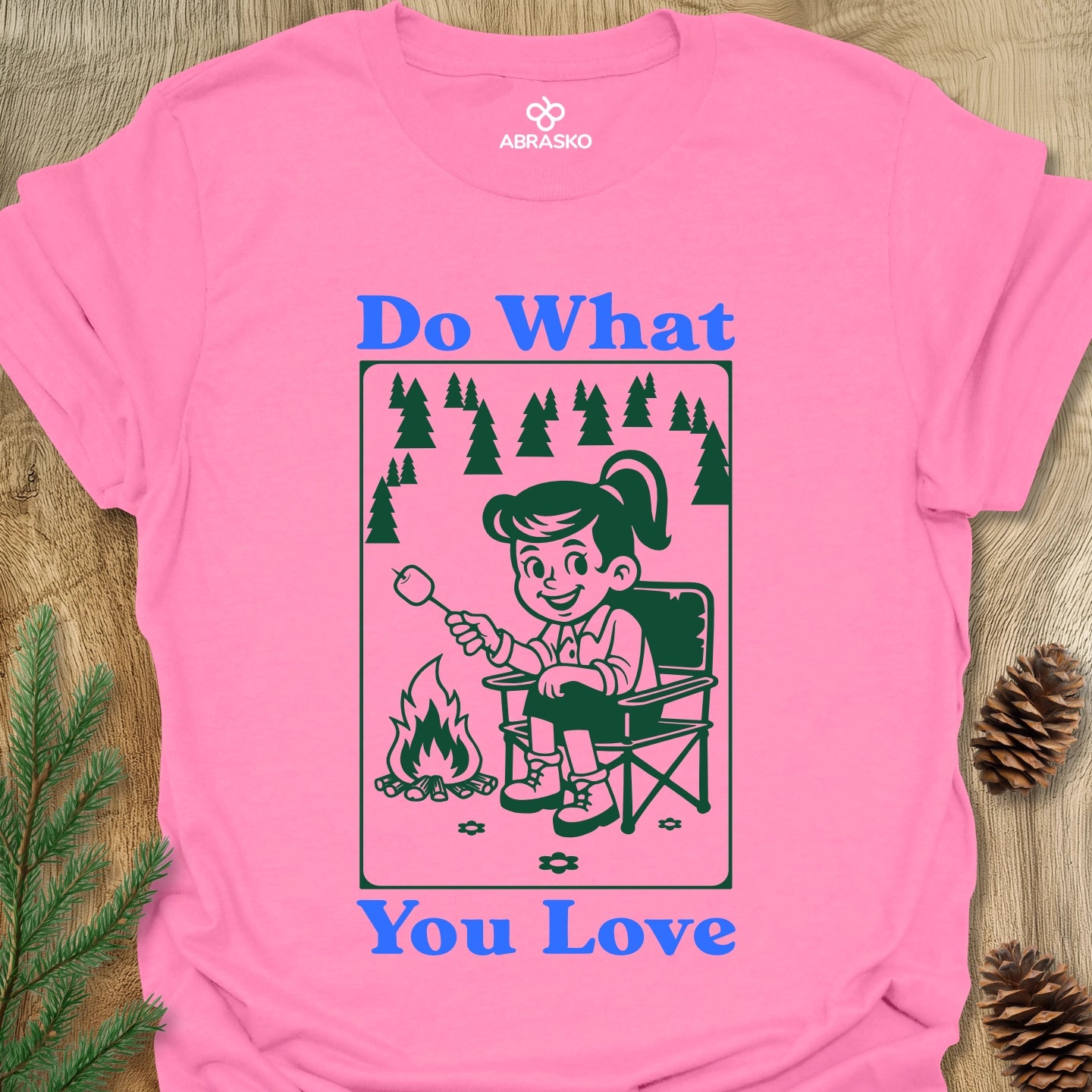 Love Camping Girl Tee