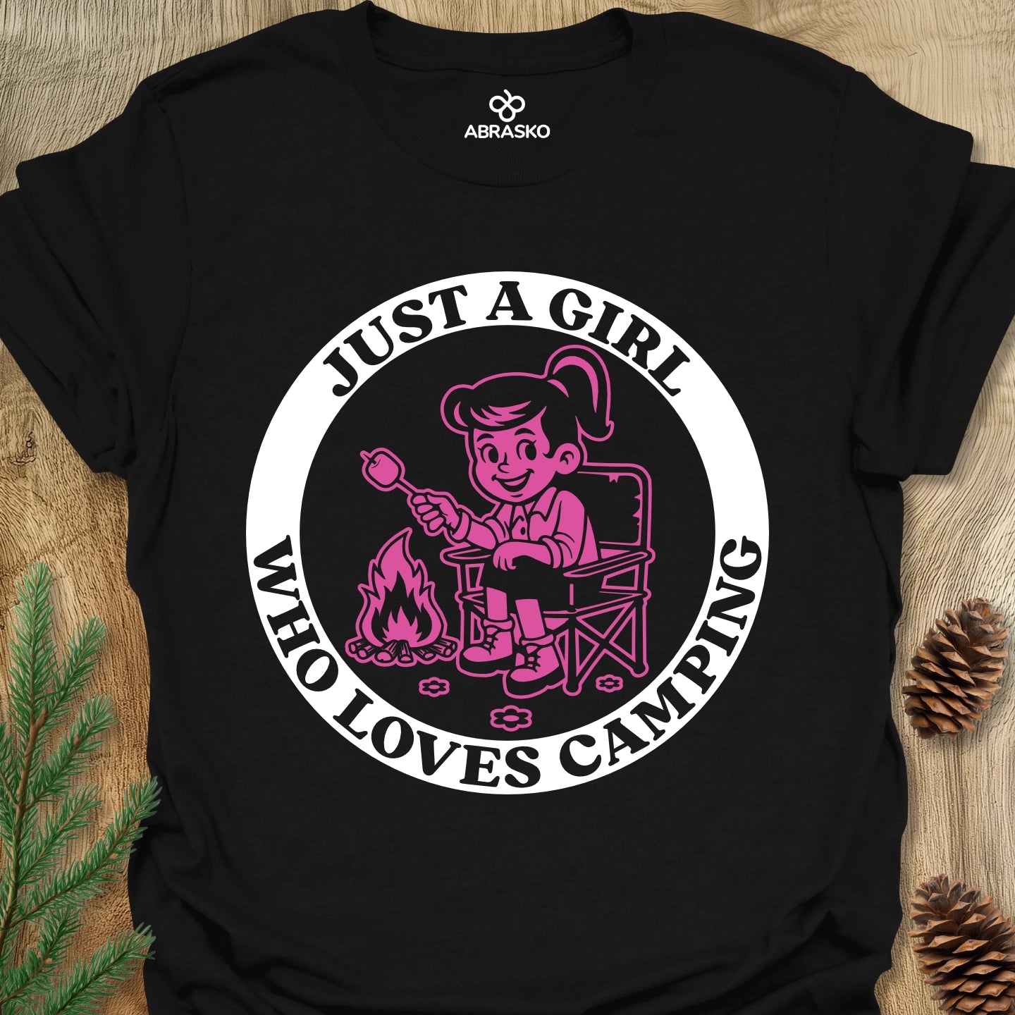 Girl Loves Camping Tee