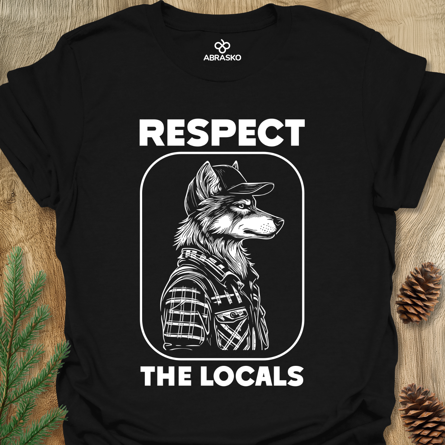 Respect The Locals Wolf Tee