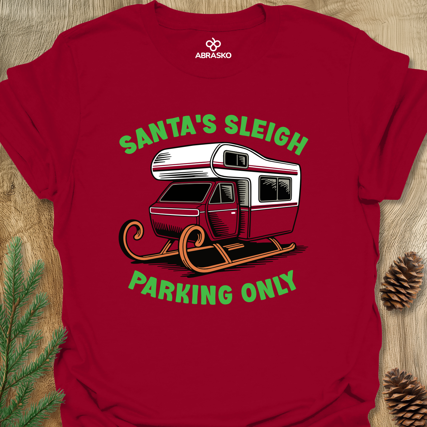 Santa's Sleigh Parking Tee