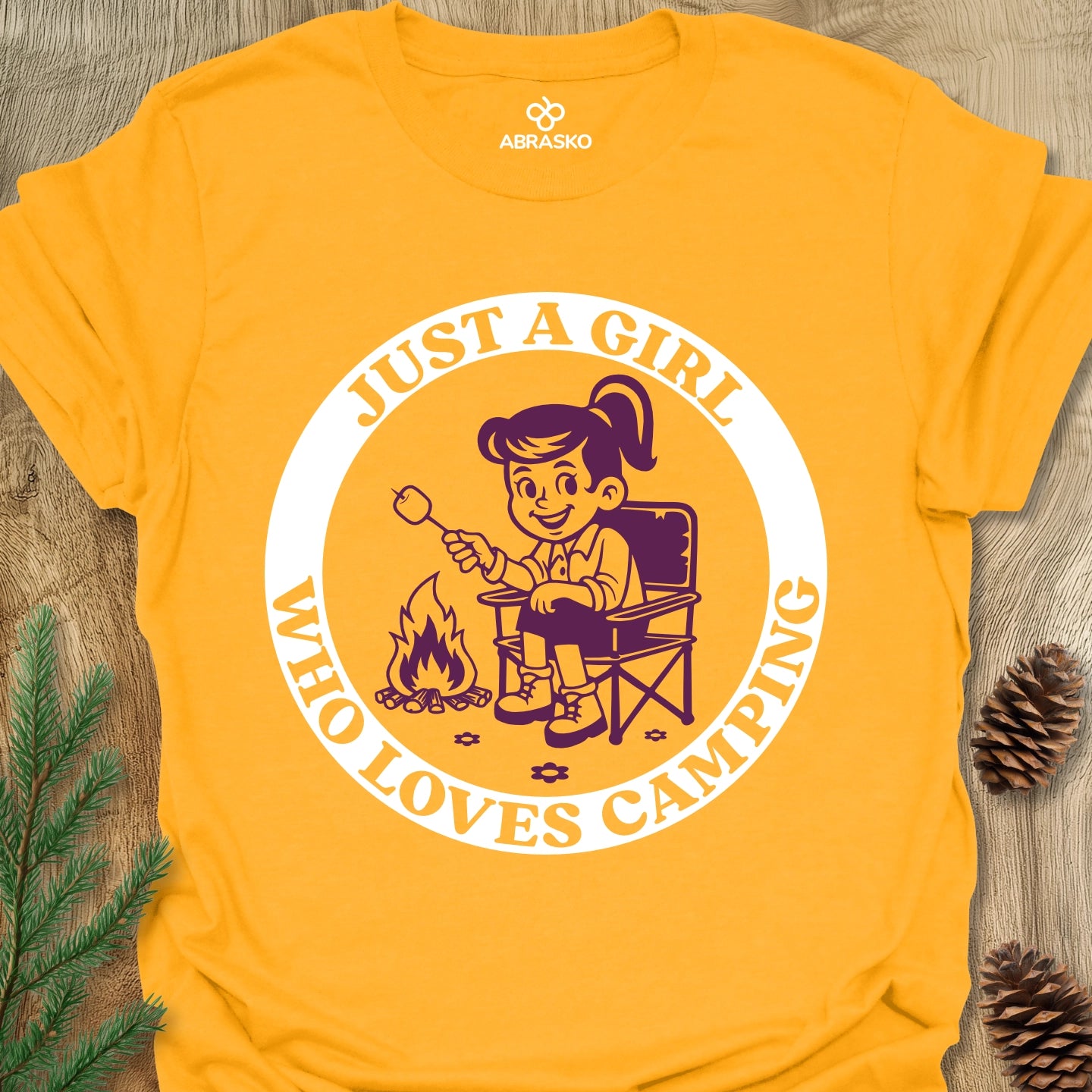 Girl Loves Camping Tee