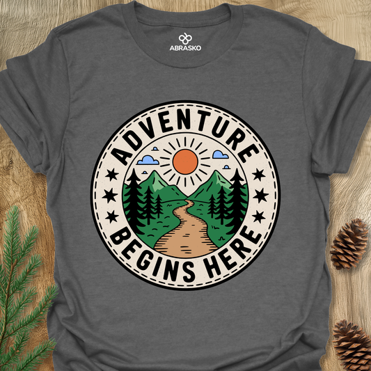 Adventure Begins Here Tee