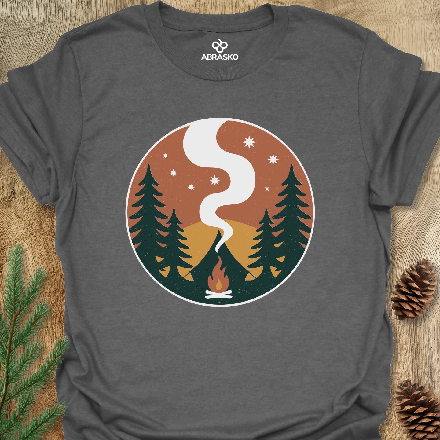 Tent Campfire Smoke Tee