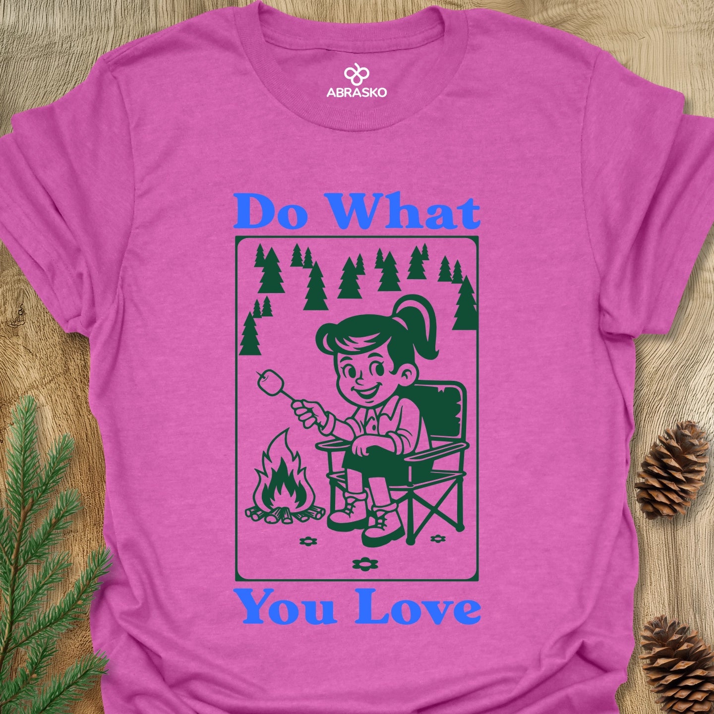 Love Camping Girl Tee