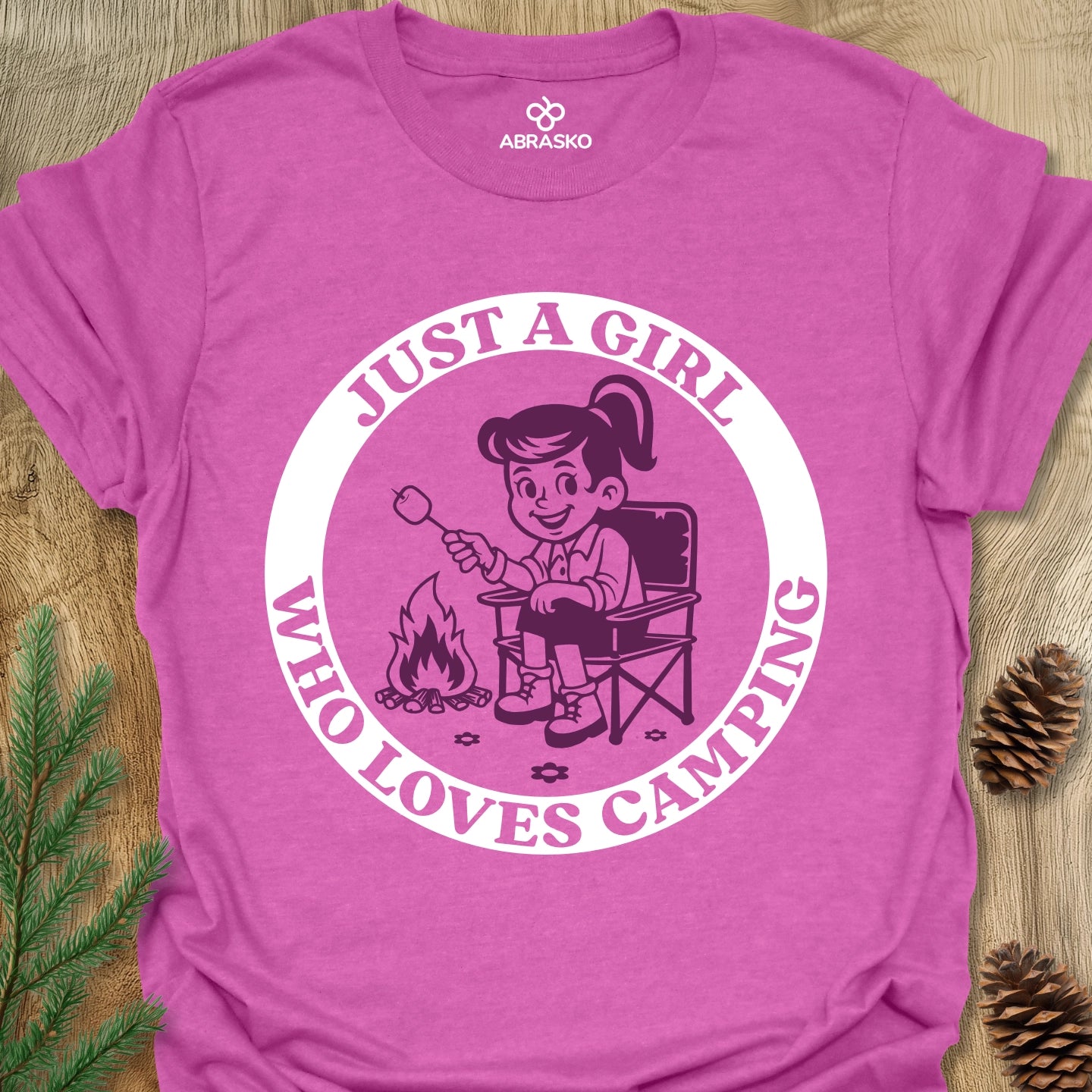 Girl Loves Camping Tee