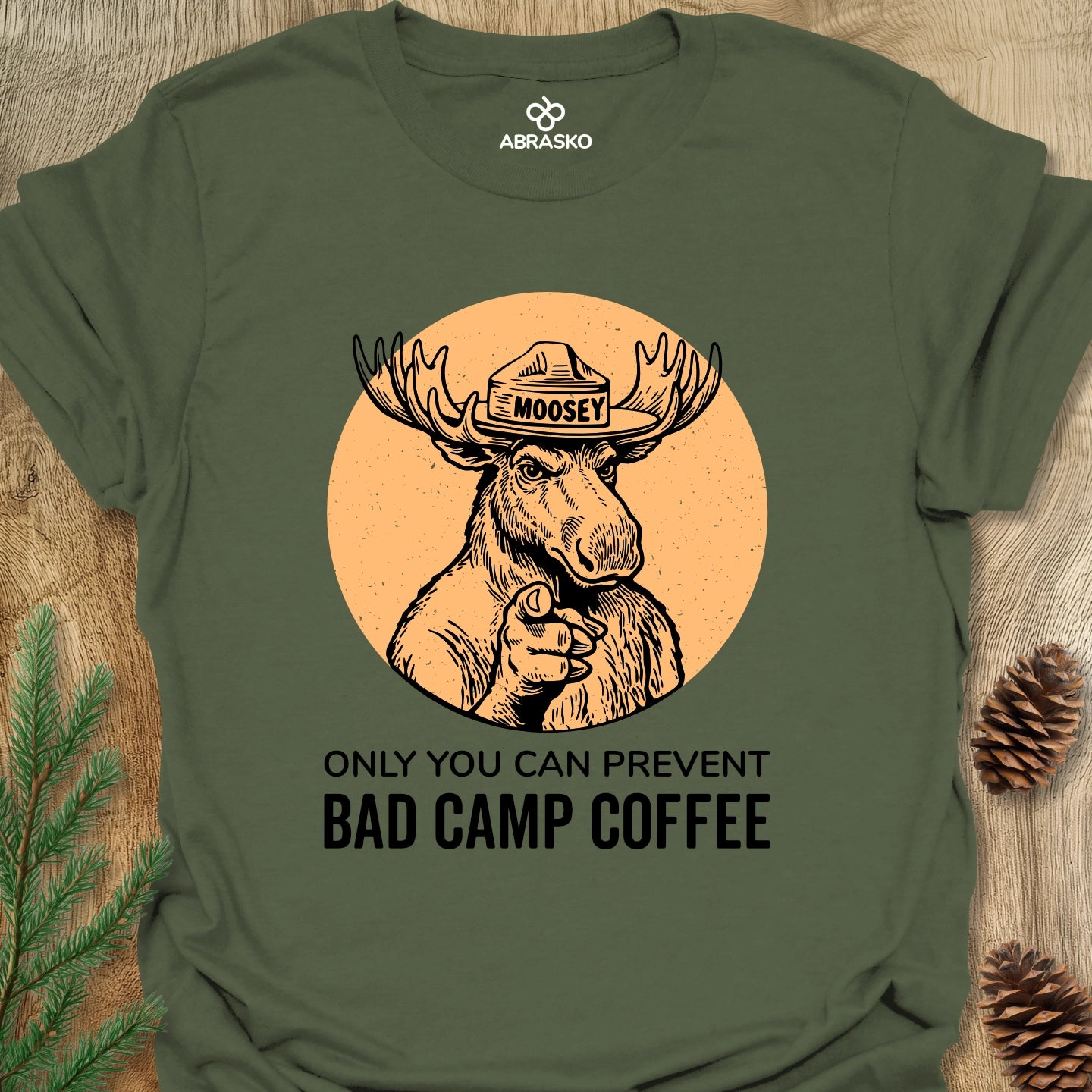 Moosey Bad Camp Coffee Tee