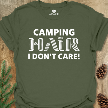 Camping Hair Don't Care Tee
