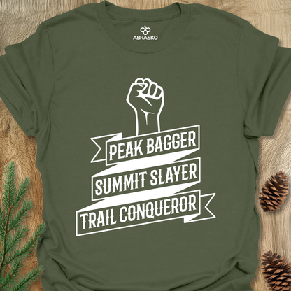 Peak Bagger, Summit Slayer, Trail Conqueror