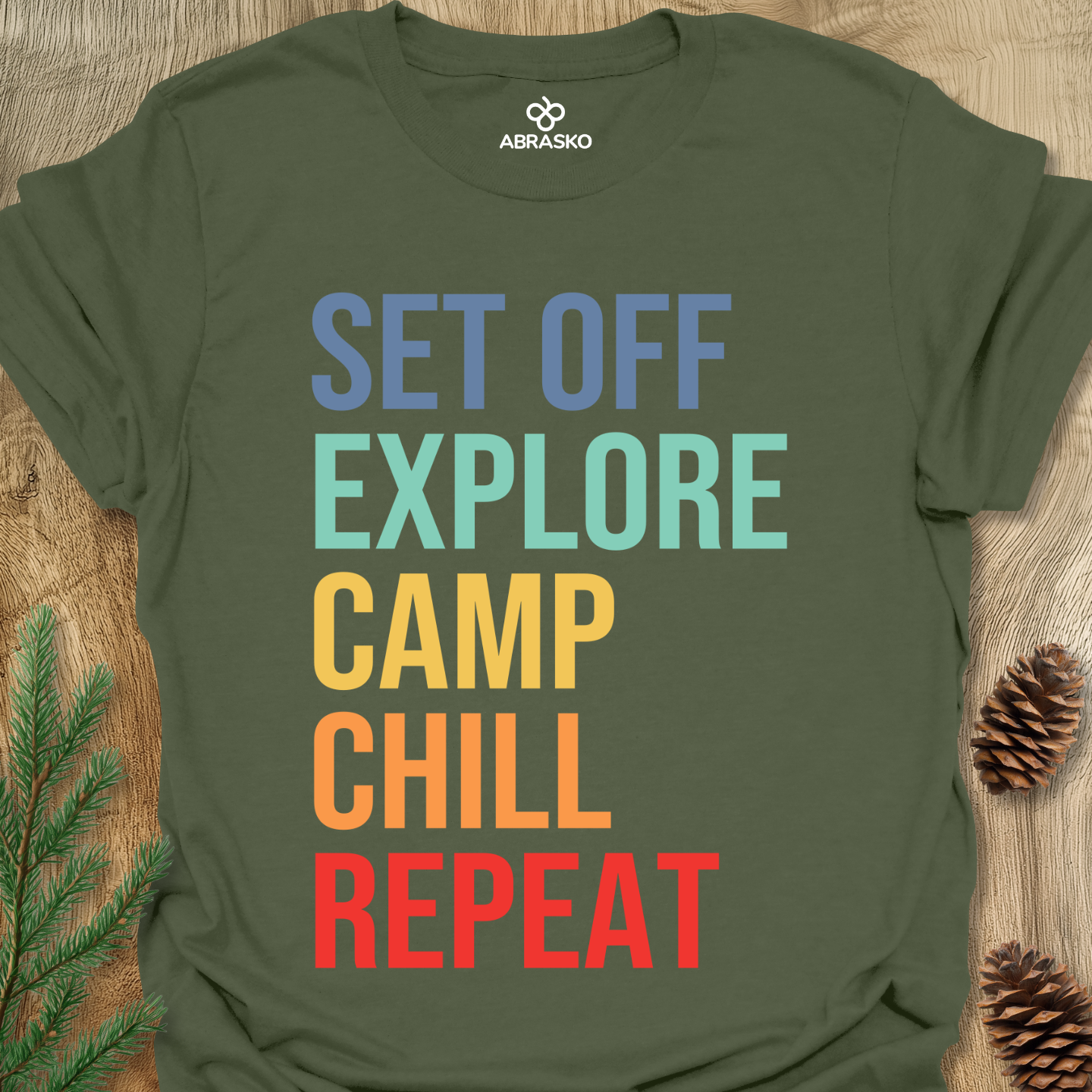 Set Off, Explore, Camp, Chill, Repeat Tee