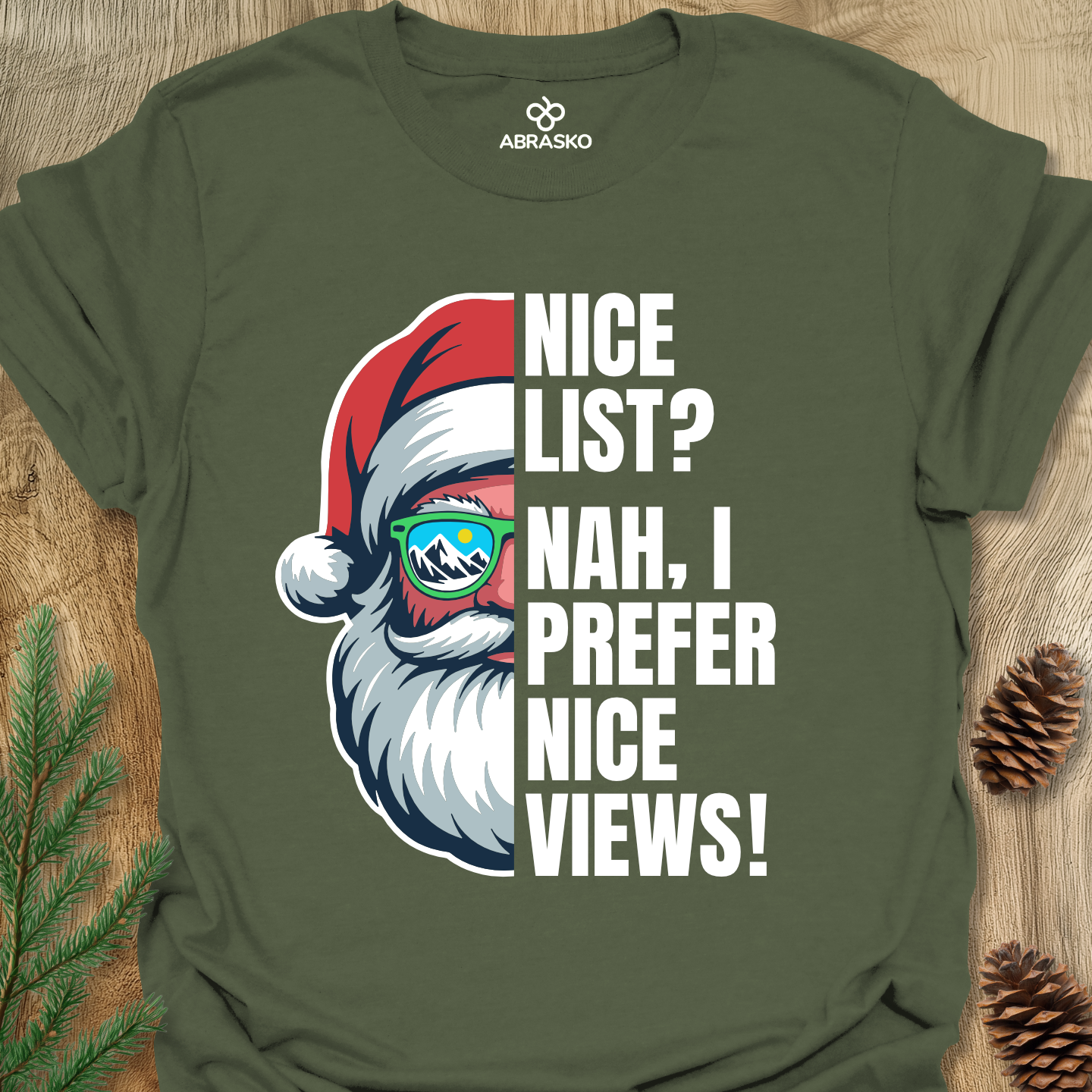 Nice List Santa Tee