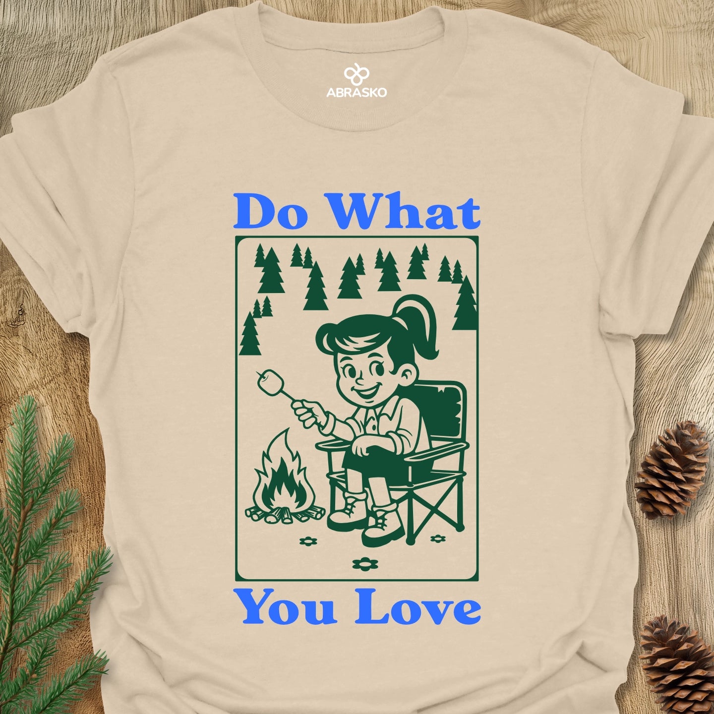 Love Camping Girl Tee